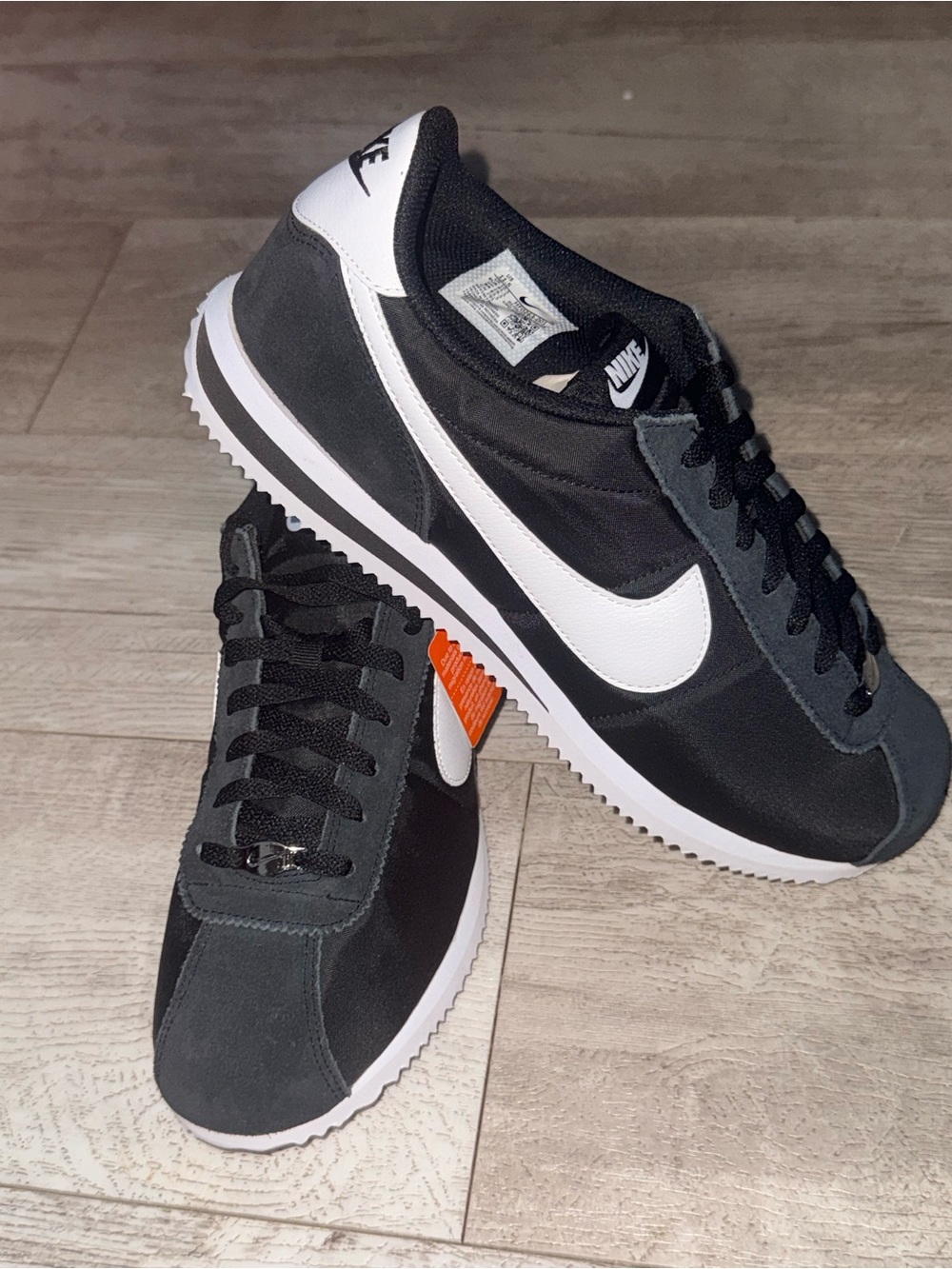 NWT Nike Cortez Textile Black White Men’s 11.5